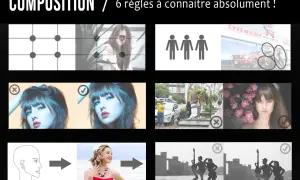 Exemples de cadrage : grille, règles des tiers, silhouettes, portraits, scènes de rue, groupes.